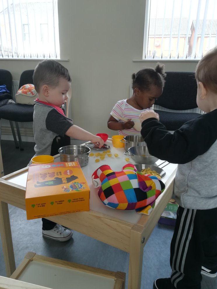Community members participating in activities at Old Park Community Centre